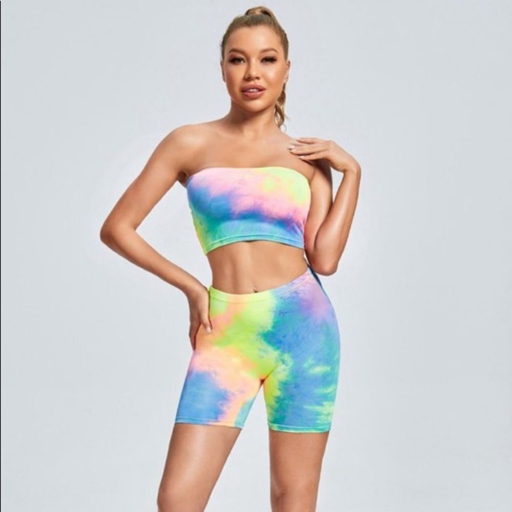 LAST SET! Sunny Feeling Tie Dye Shorts Set - Picture 1 of 8